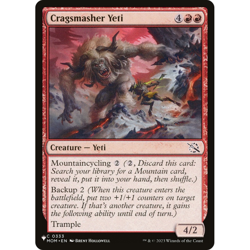 Cragsmasher Yeti [The List]