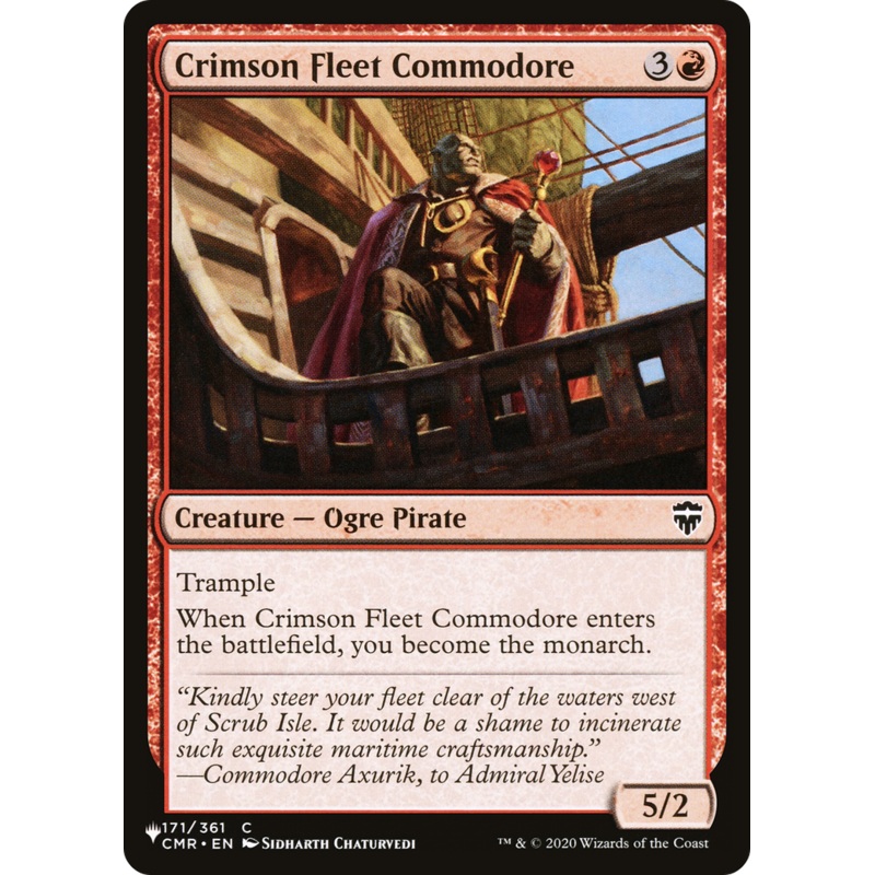 Crimson Fleet Commodore [The List]