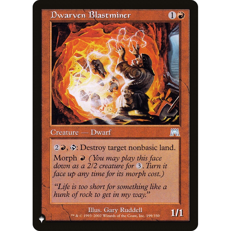 Dwarven Blastminer [The List]