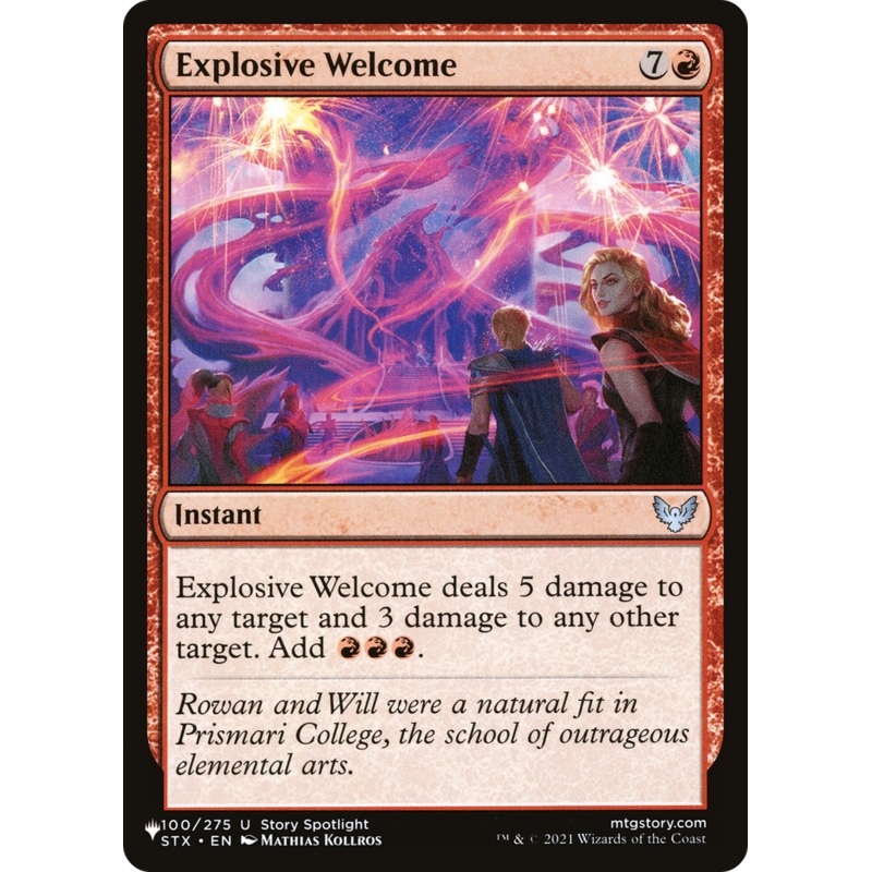 Explosive Welcome [The List]