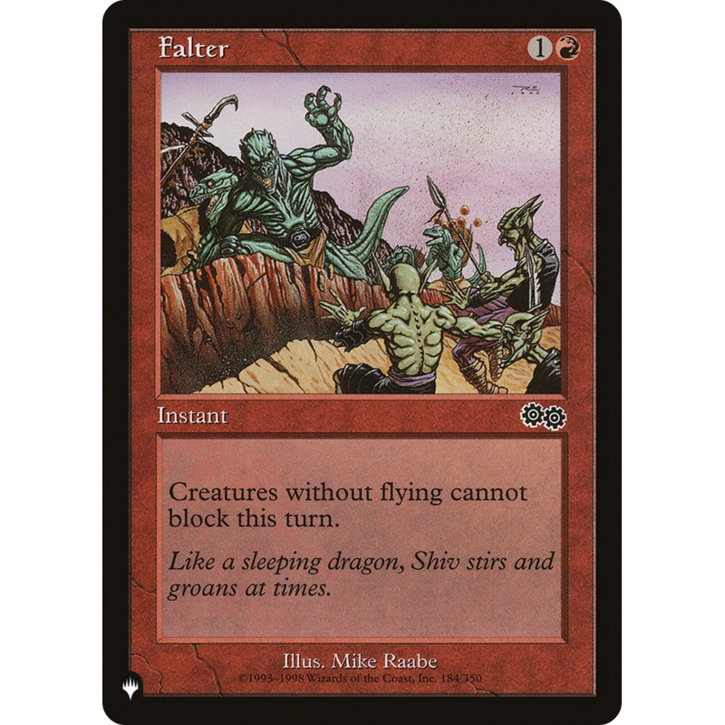 Falter [The List]
