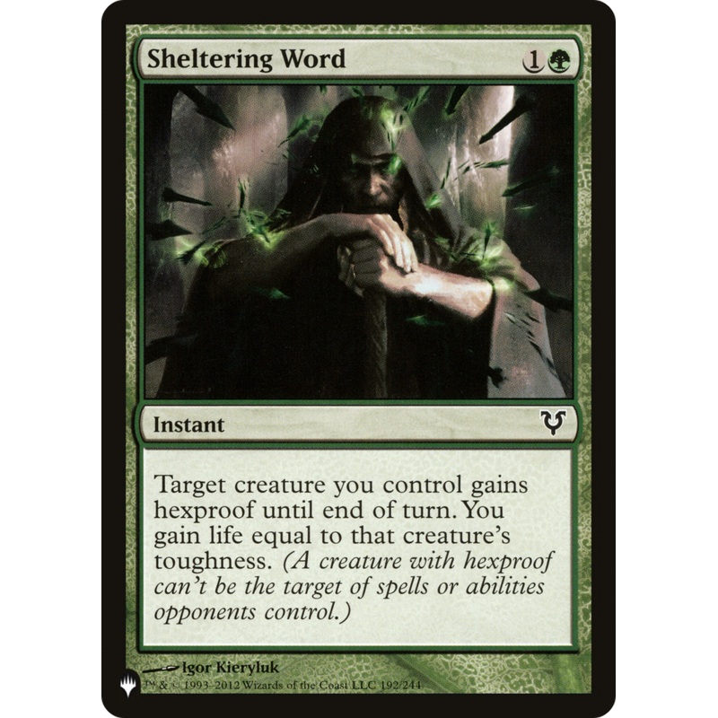 Sheltering Word [The List]