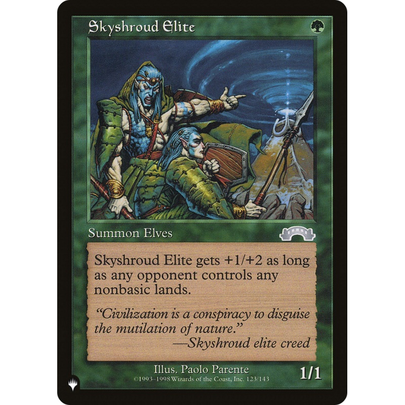 Skyshroud Elite [The List]