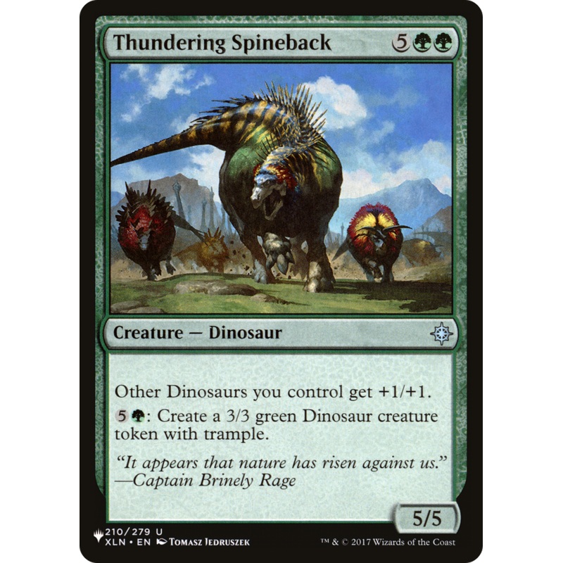 Thundering Spineback [The List]