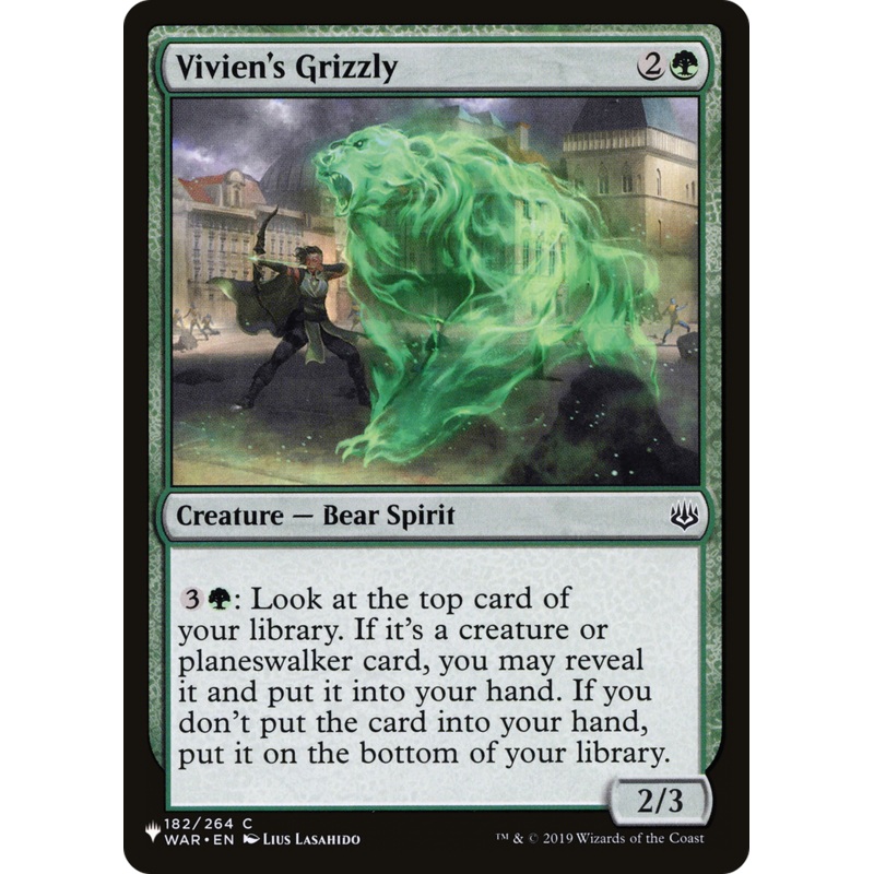 Vivien's Grizzly [The List]
