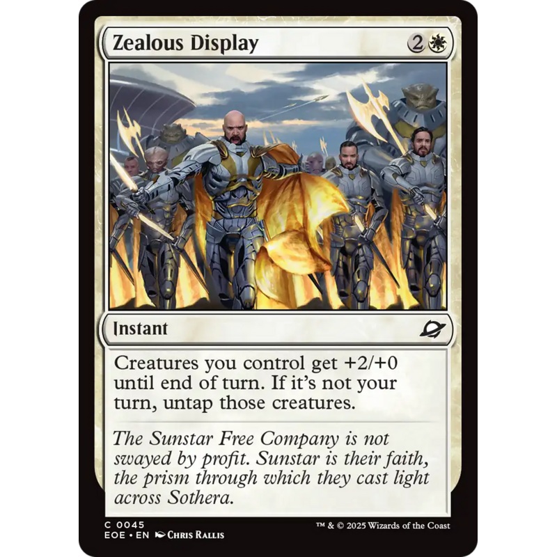Zealous Display [Edge of Eternities]