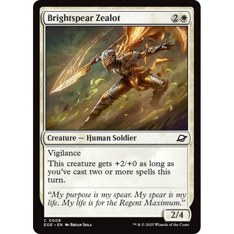 Brightspear Zealot [Edge of Eternities]