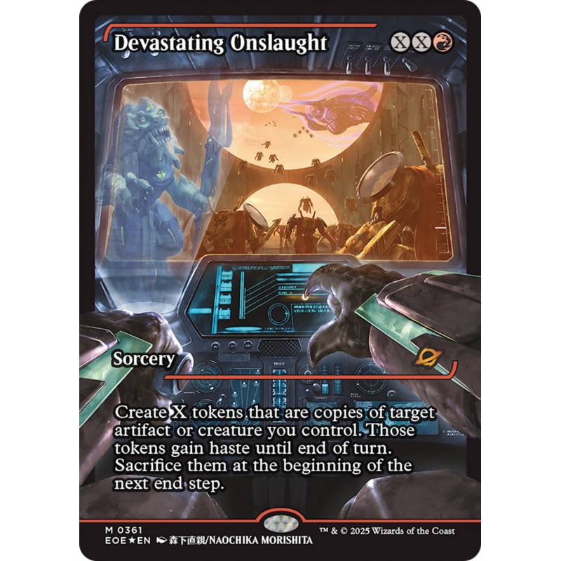 Devastating Onslaught (0361) (Showcase) [Edge of Eternities]