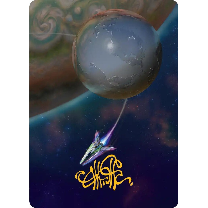 Reflecting Pool Art Card (Gold-Stamped Signature) [Edge of Eternities Art Series]