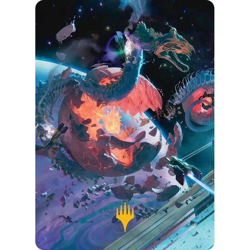 Scavenger Grounds Art Card (47/54) (Gold-Stamped Planeswalker Symbol) [Edge of Eternities Art Series]