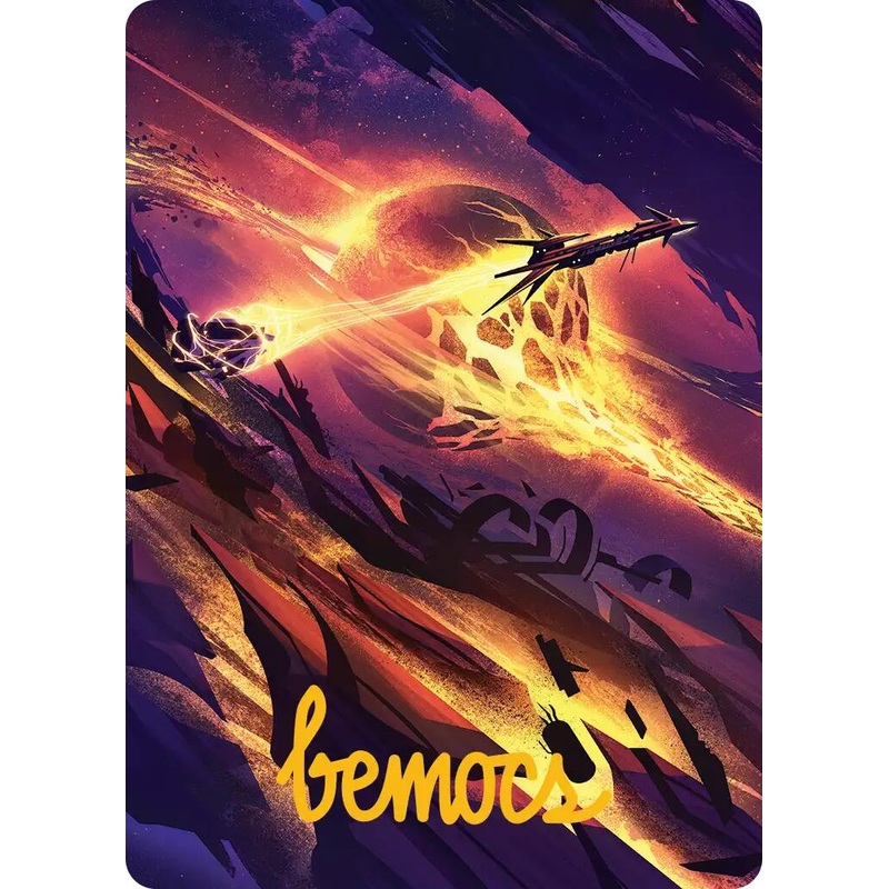 Scavenger Grounds Art Card (53/54) (Gold-Stamped Signature) [Edge of Eternities Art Series]