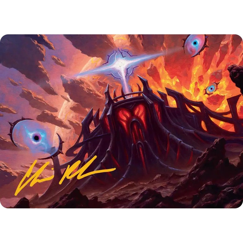 Secluded Starforge Art Card (Gold-Stamped Signature) [Edge of Eternities Art Series]
