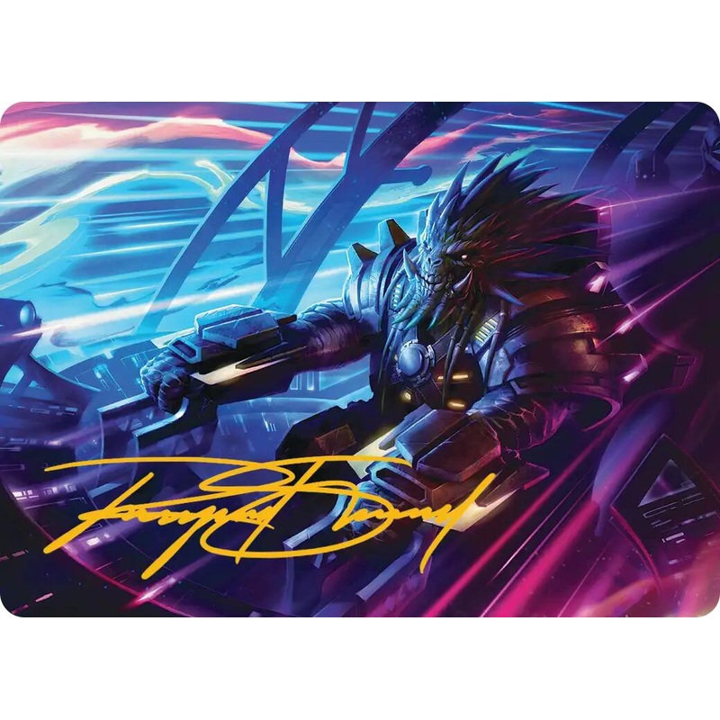 Tannuk, Steadfast Second Art Card (Gold-Stamped Signature) [Edge of Eternities Art Series]