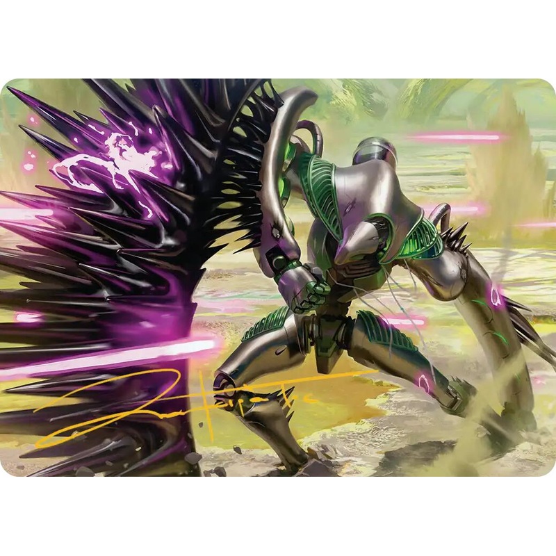 Tapestry Warden Art Card (Gold-Stamped Signature) [Edge of Eternities Art Series]