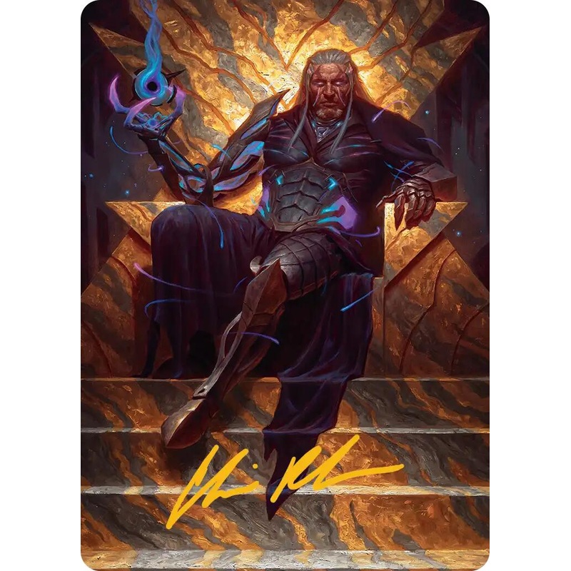 Tezzeret, Cruel Captain Art Card (1/54) (Gold-Stamped Signature) [Edge of Eternities Art Series]