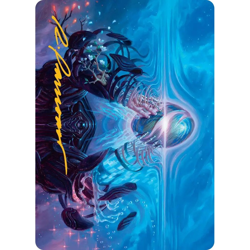 The Endstone Art Card (Gold-Stamped Signature) [Edge of Eternities Art Series]