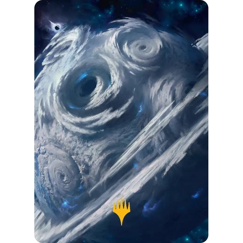 Uthros, Titanic Godcore Art Card (Gold-Stamped Planeswalker Symbol) [Edge of Eternities Art Series]