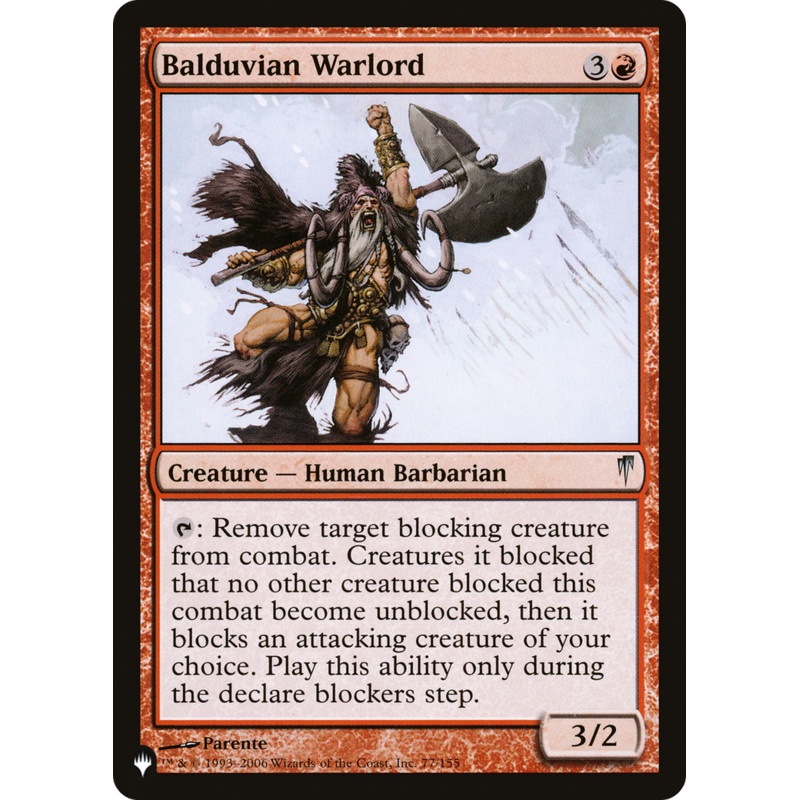 Balduvian Warlord [The List]