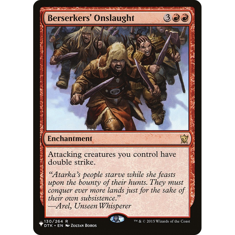 Berserkers' Onslaught [The List]