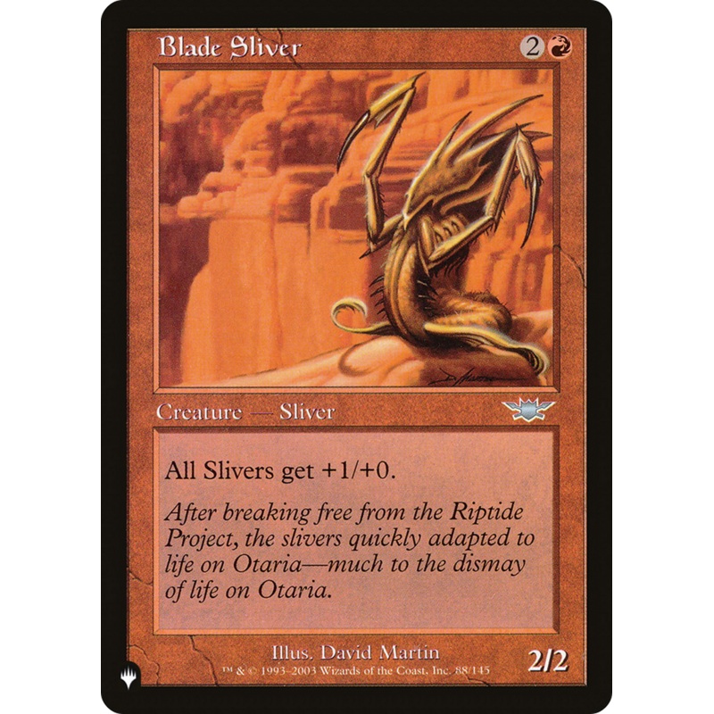 Blade Sliver [The List]