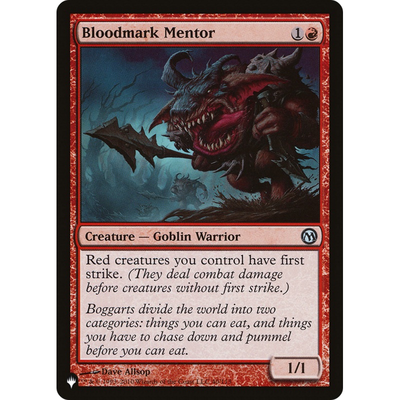 Bloodmark Mentor [The List]