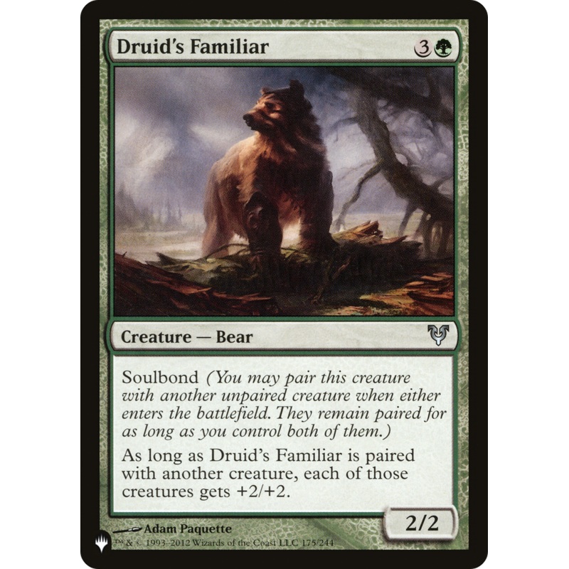 Druid's Familiar [The List]