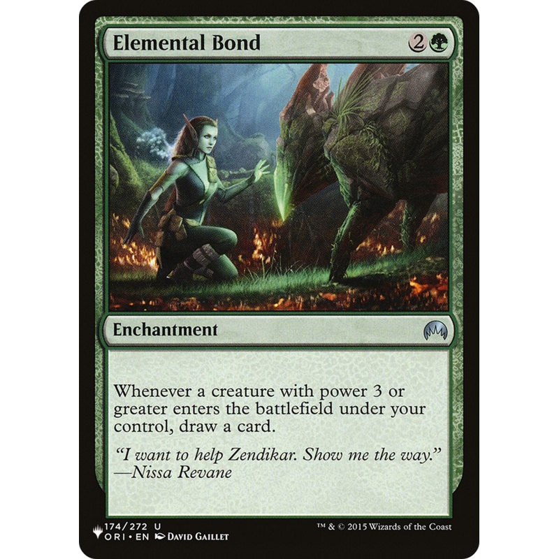 Elemental Bond [The List]