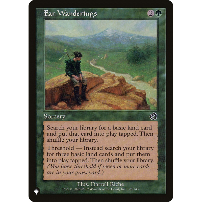 Far Wanderings [The List]