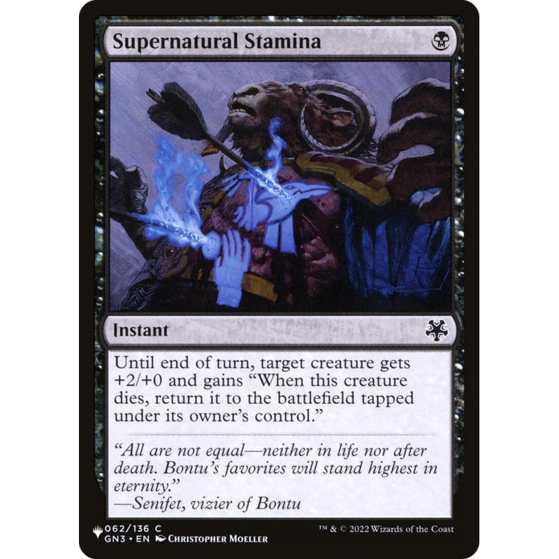 Supernatural Stamina [The List]