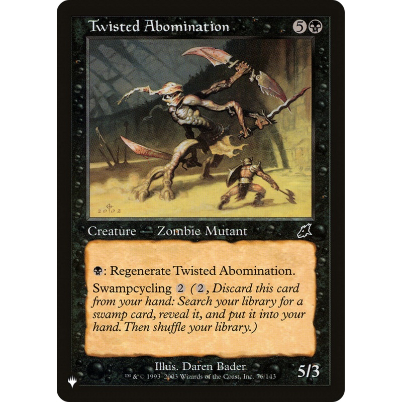Twisted Abomination [The List]