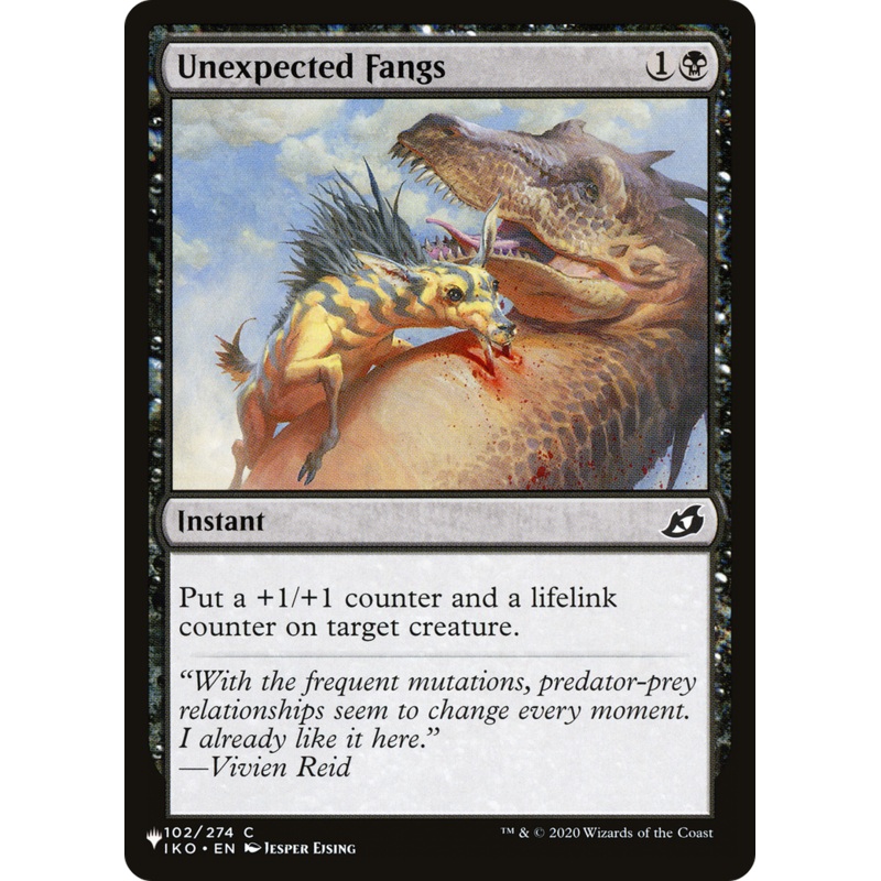 Unexpected Fangs [The List]