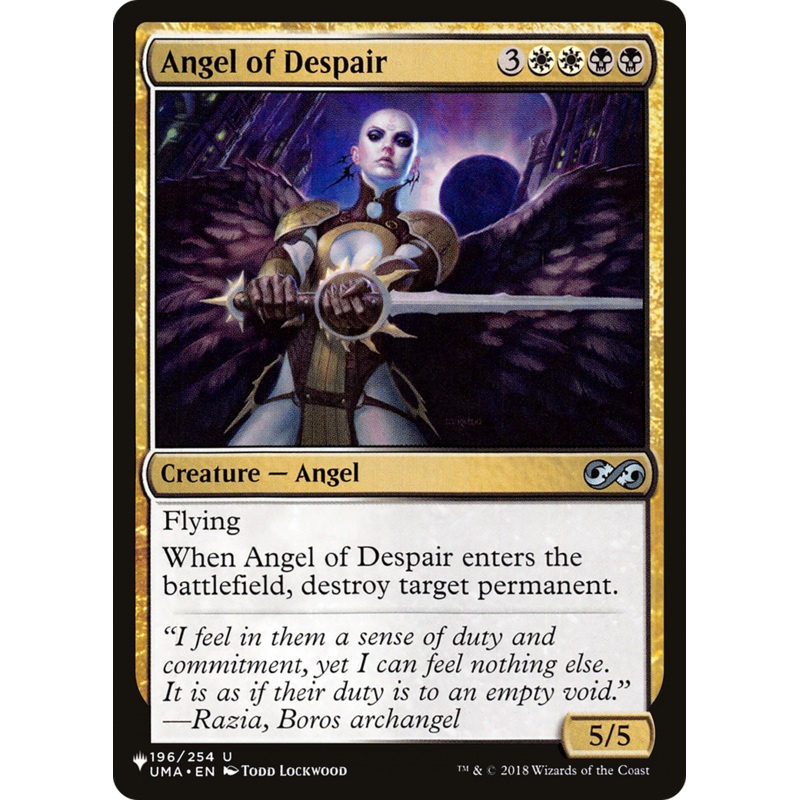 Angel of Despair [The List]