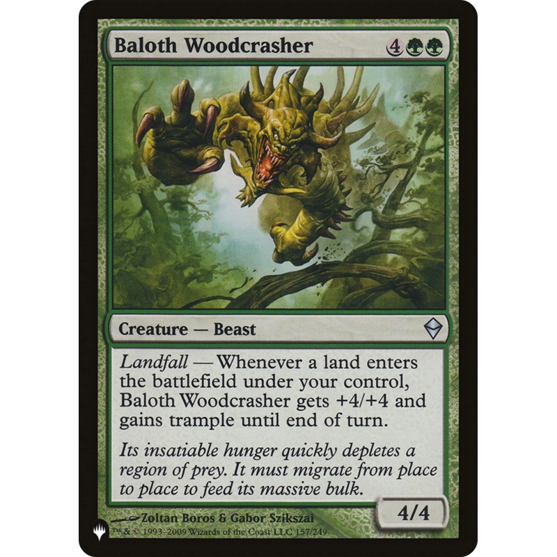 Baloth Woodcrasher [The List]