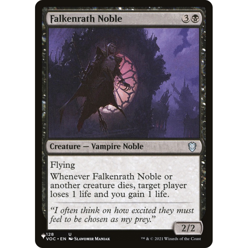 Falkenrath Noble [The List]