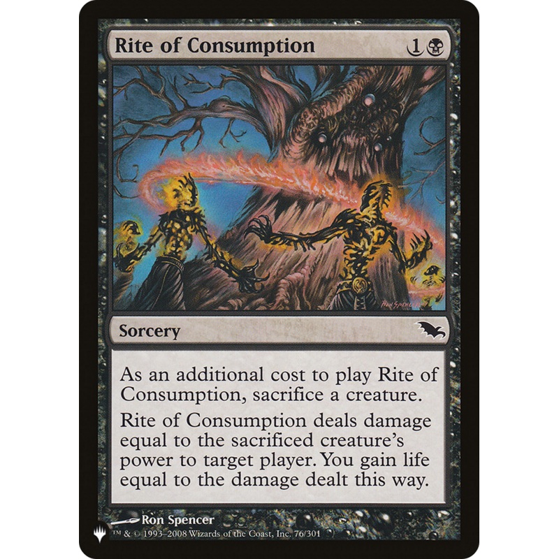 Rite of Consumption [The List]