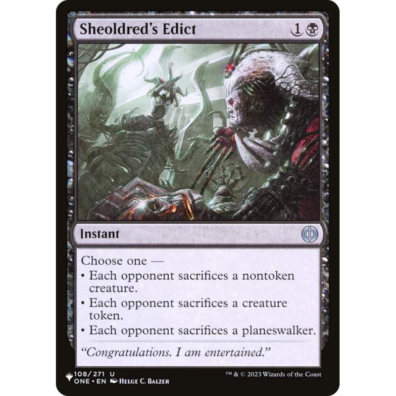 Sheoldred's Edict [The List]