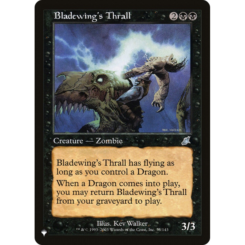 Bladewing's Thrall [The List]