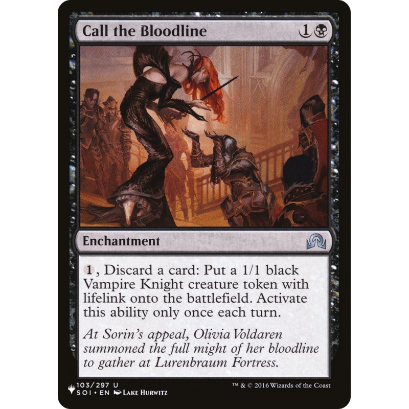 Call the Bloodline [The List]