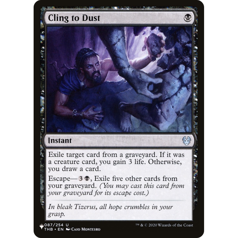 Cling to Dust [The List]
