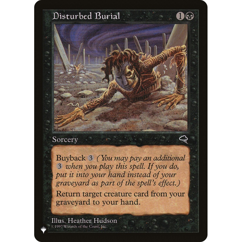 Disturbed Burial [The List]