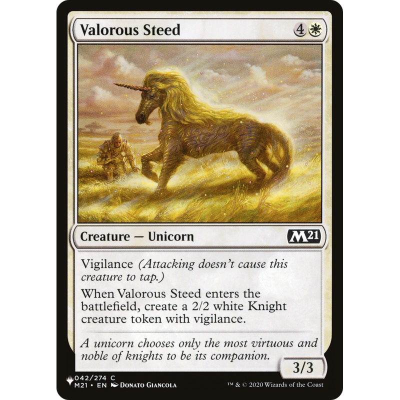 Valorous Steed [The List]