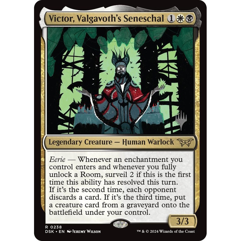 Victor, Valgavoth's Seneschal (Promo Pack) [Duskmourn: House of Horror Promos]