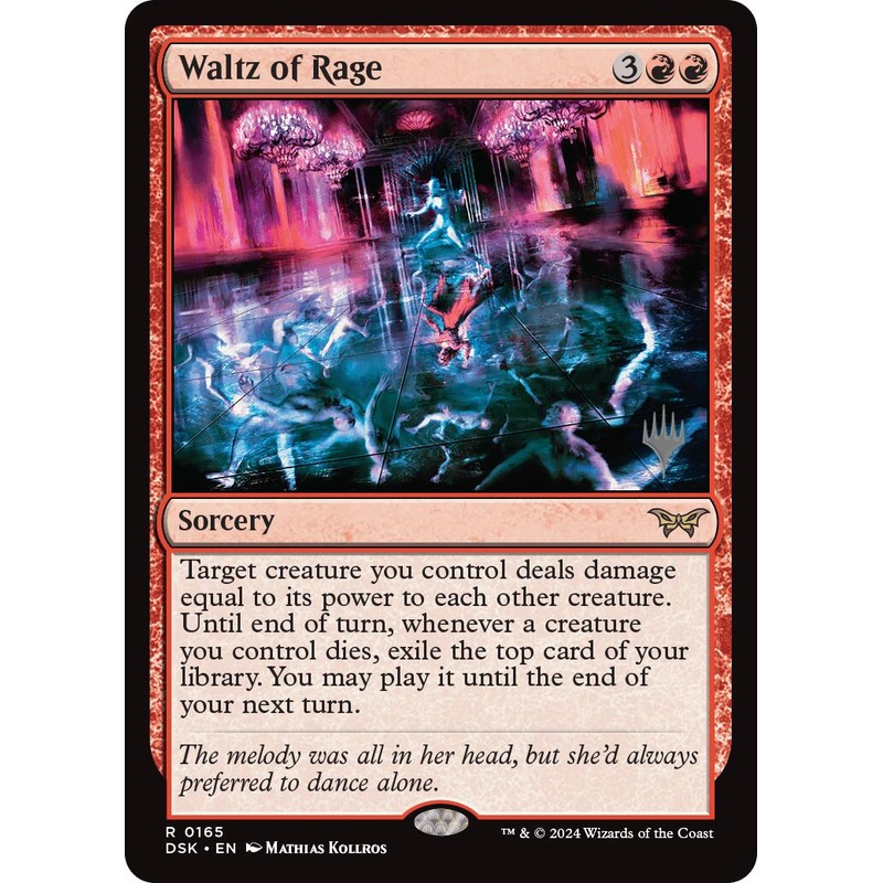 Waltz of Rage (Promo Pack) [Duskmourn: House of Horror Promos]
