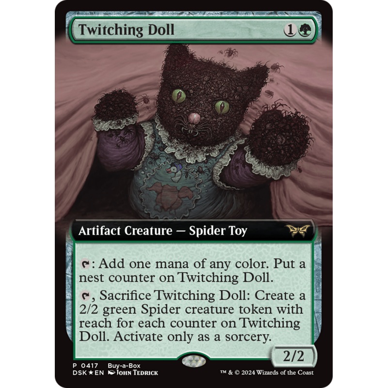 Twitching Doll (Extended Art) (Buy-a-box) [Duskmourn: House of Horror Promos]