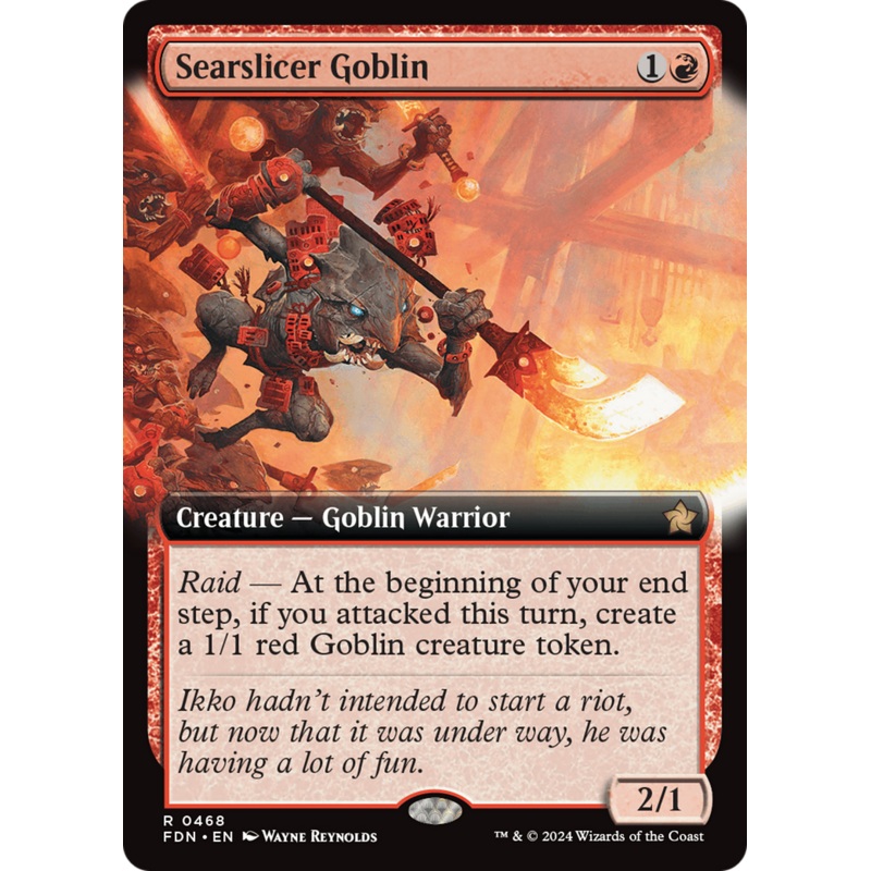 Searslicer Goblin (Extended Art) [Foundations]