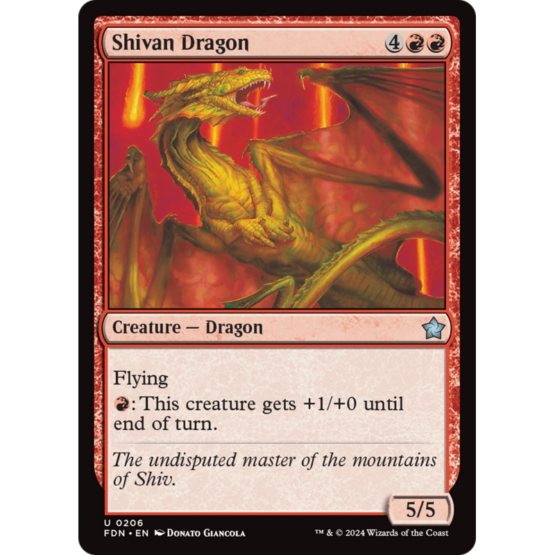 Shivan Dragon [Foundations]