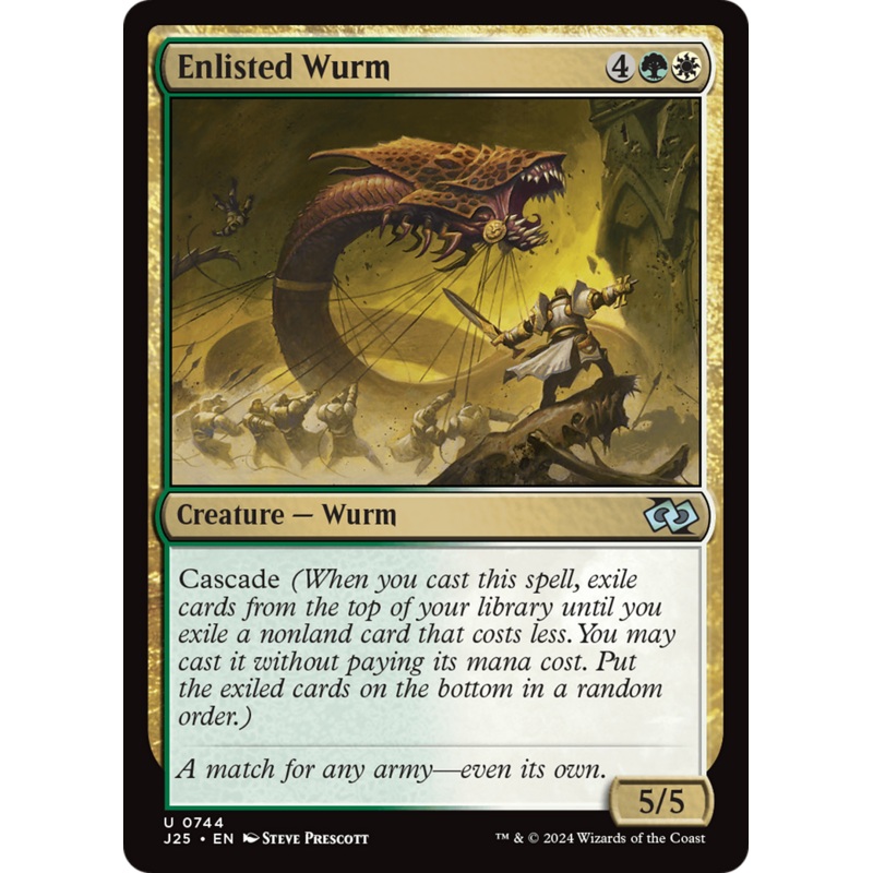 Enlisted Wurm [Foundations Jumpstart]
