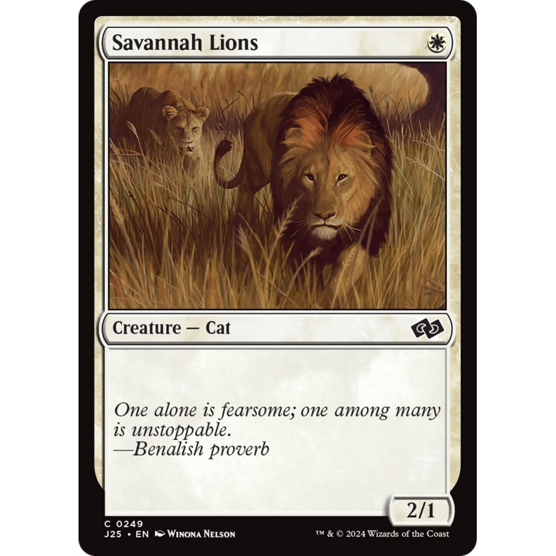 Savannah Lions [Foundations Jumpstart]