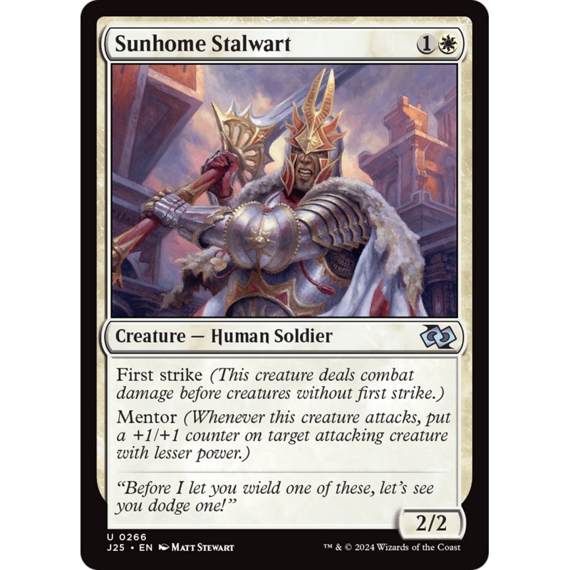 Sunhome Stalwart [Foundations Jumpstart]
