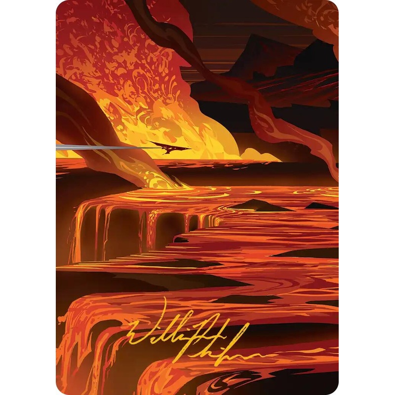 Blast Zone Art Card (Gold-Stamped Signature) [Edge of Eternities Art Series]